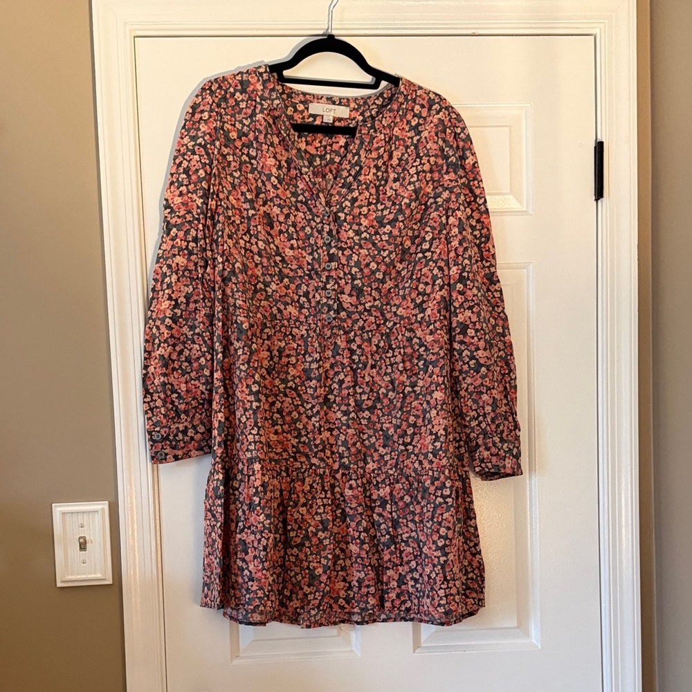 LOFT Multicolor Floral Blouse